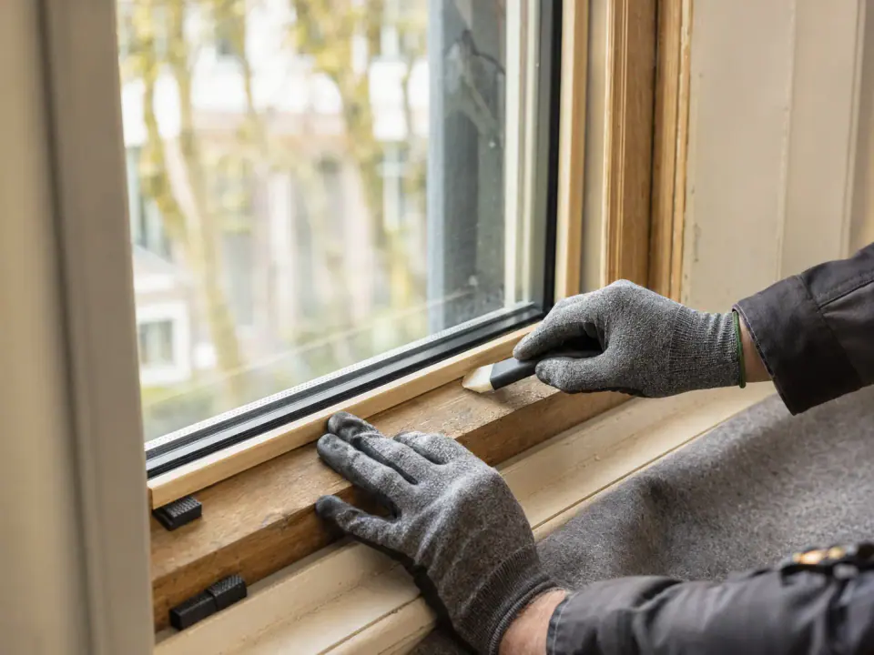 Plaatsing en afwerking van isolatieglas